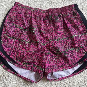 Nike Dri-Fit Pink Animal Print Athletic Shorts M